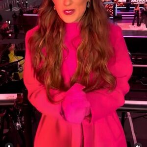 Nine West Fuchsia Trench Coat